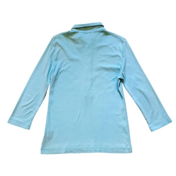 Tory Burch Light Blue Top Size L - Picture 5 of 5